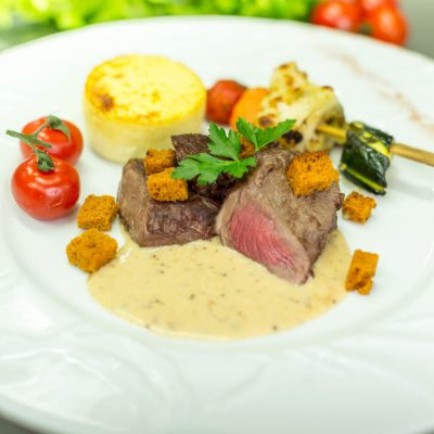 Faux-filet sauce moutarde