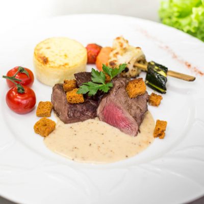 Faux-filet sauce moutarde