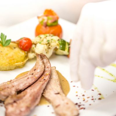 Aiguillettes de canard sauce poivre